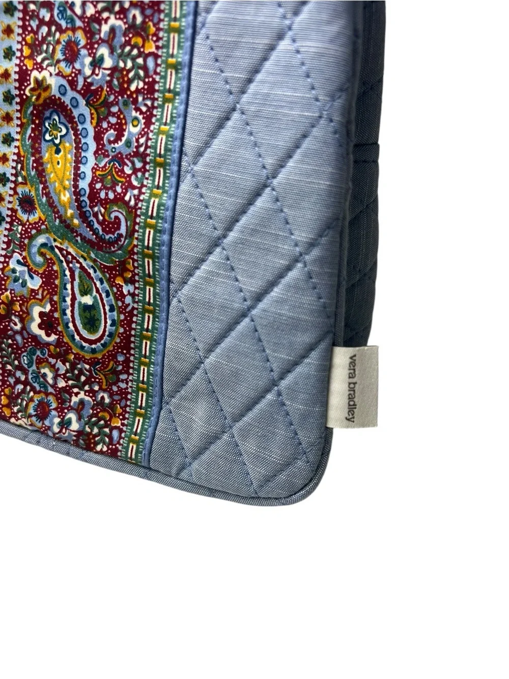 Vera Bradley NWT Quilted Chambray Paisley Insulated Lunch Bag